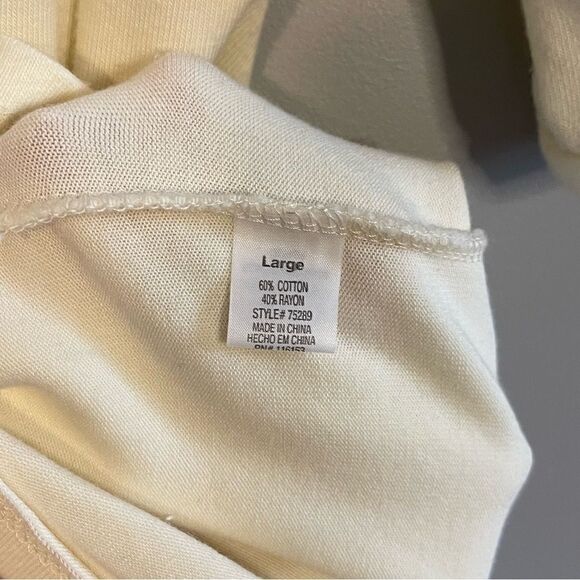 Poof Excellence Cream Sweater Mini Dress | SZ L - Picture 4 of 8